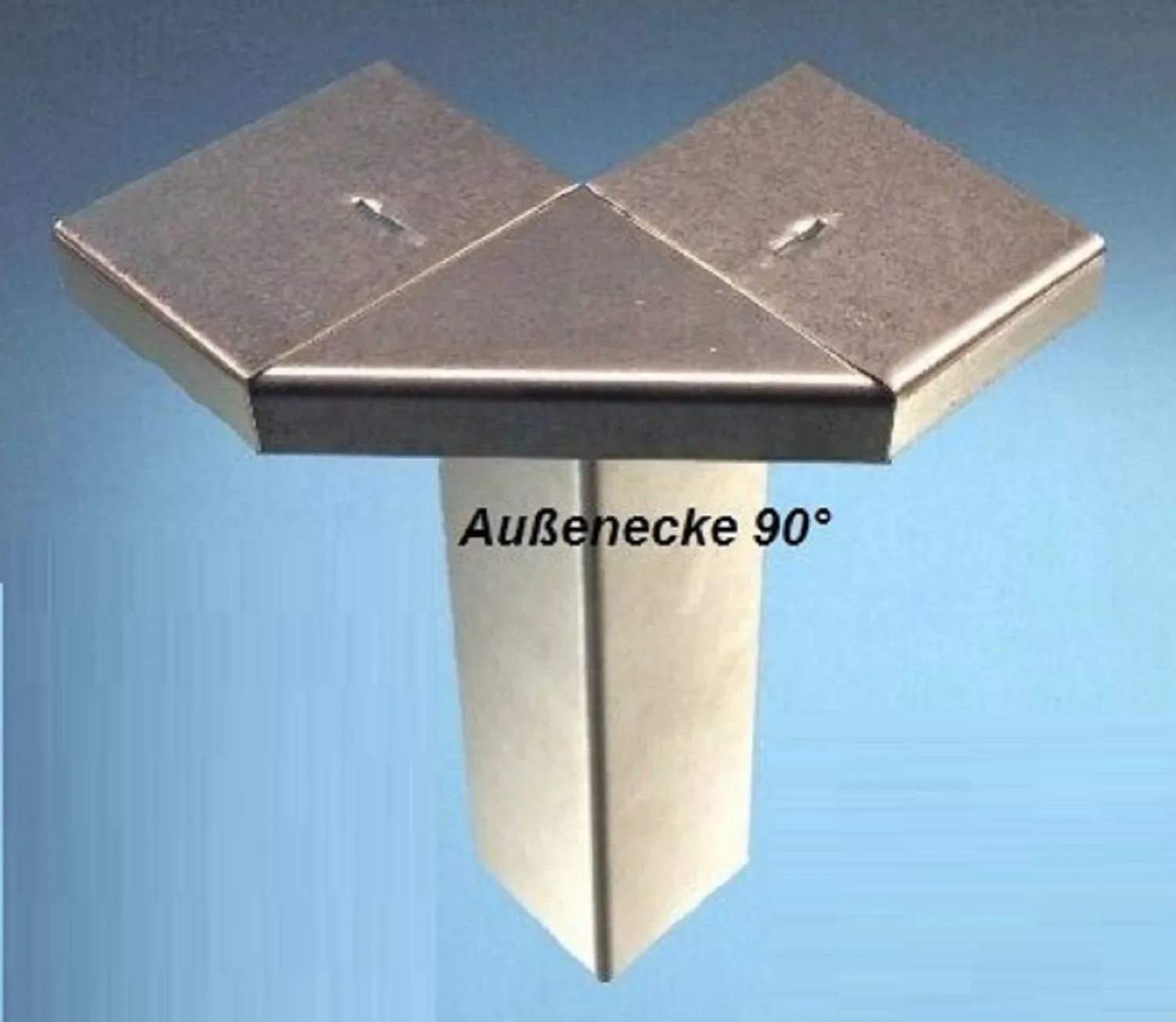 "Außenecke für Schneckenzaun 90 Grad, Farbe: unlackiert image"