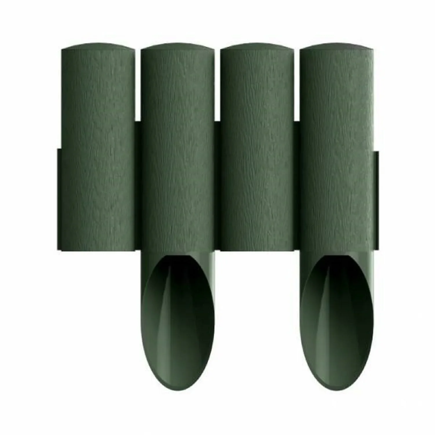 "Gartenpallisade aus Kunststoff grun 230cm x 25.5cm | Rasenkanten | Beeteinfassung | Beetumrandung | Beetbegrenzungen image"