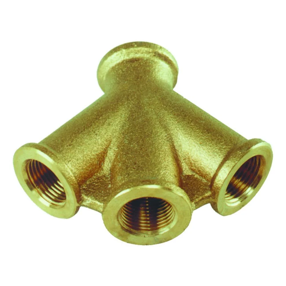 Druckluftverteiler, Messing 3-fach Verteiler, 3/8 Zoll Innengewinde