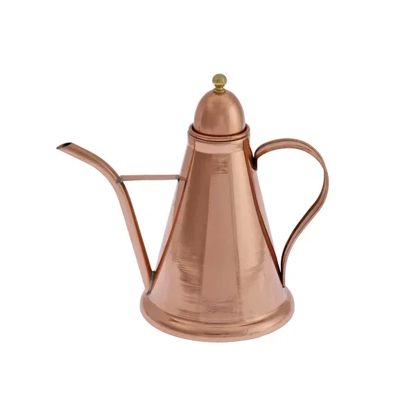 "Konischer Oil Dispenser, Ölflasche aus Kupfer und Messing, 1L image"