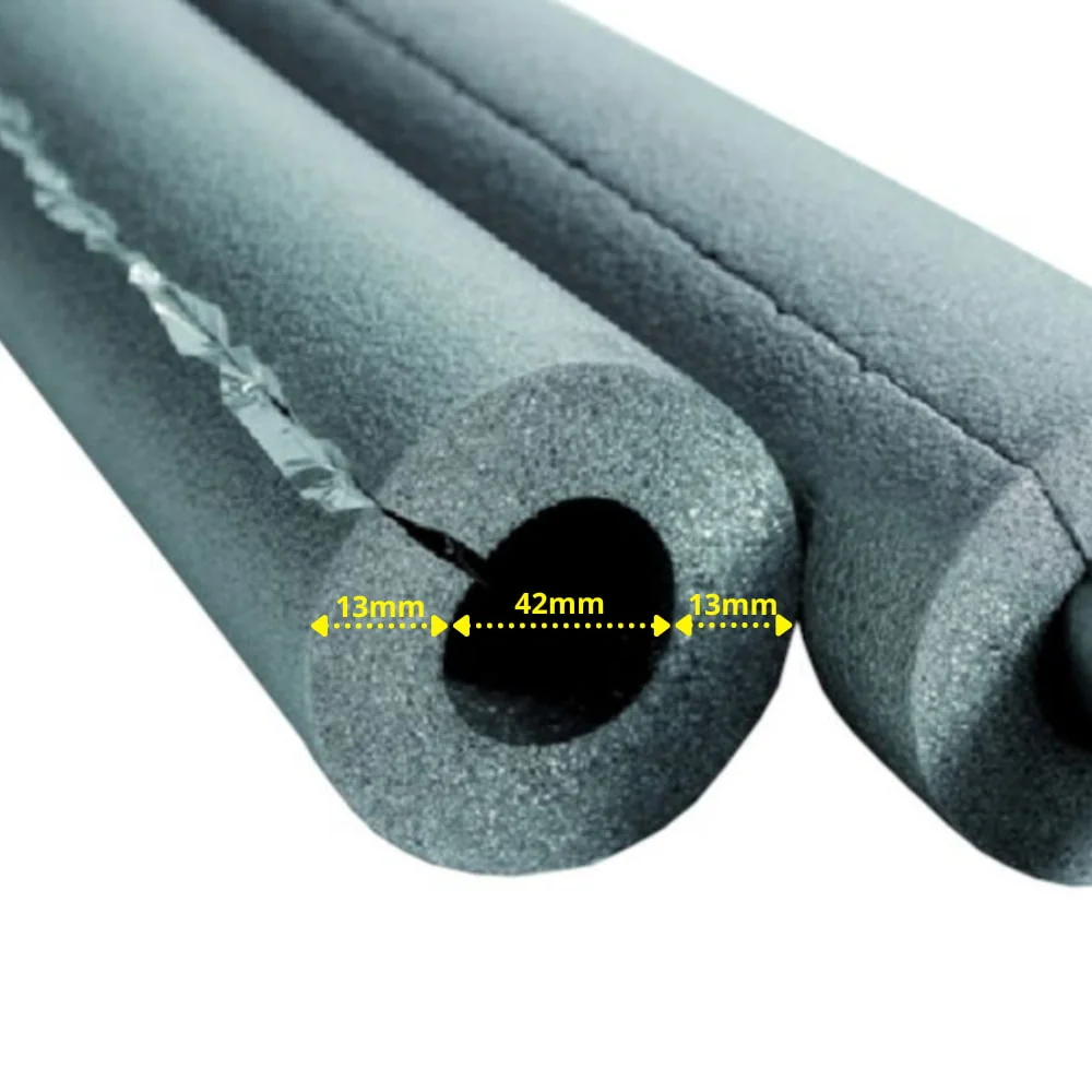 "Rohrisolierung, Isolierschlauch, 42mm, 13mm, selbstklebend, 2m image"