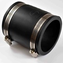 Flexible Rohkupplung 40mm, flexibler Rohrverbinder, Kupplung ohne Kleben