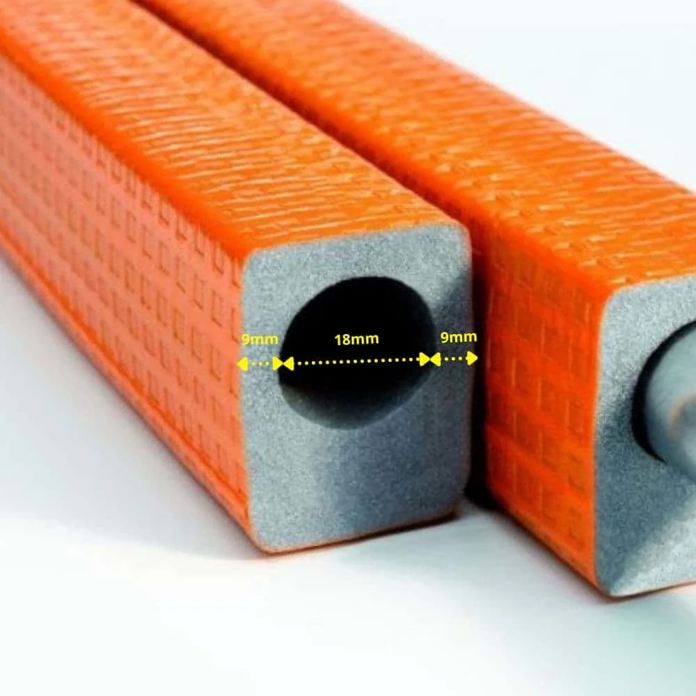 "Rohrisolierung, Heizungsrohr Isolierung 18mm, 2m, 9mm Dämmung image"