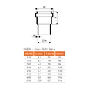 KG Rohr Dichtung DN 125, Abwasserrohr Dichtung, Gummidichtung