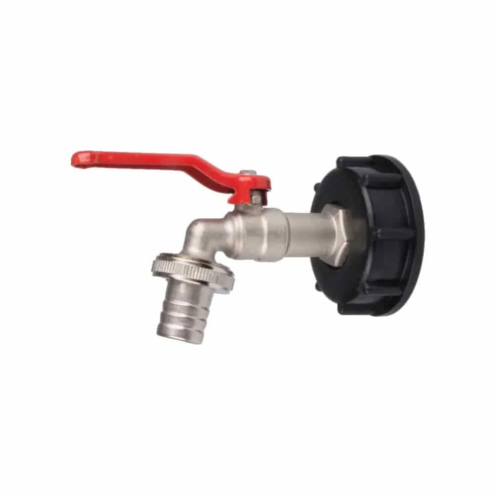 "IBC Adapter S60, Container Hahn, 3/4 Zoll Wasserhahn, Auslaufventil image"