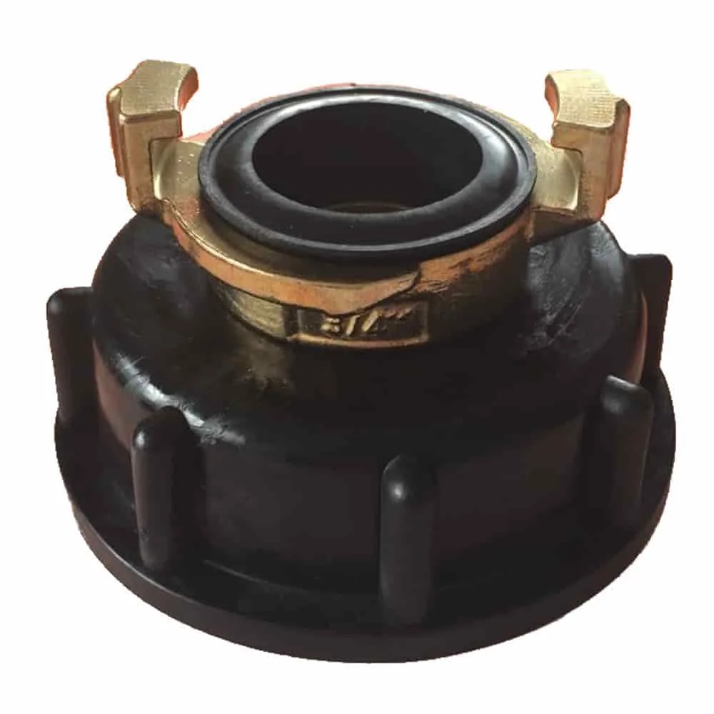 "IBC Adapter S60, Container Adapter, 3/4 Zoll, Klauenkupplung Messing image"