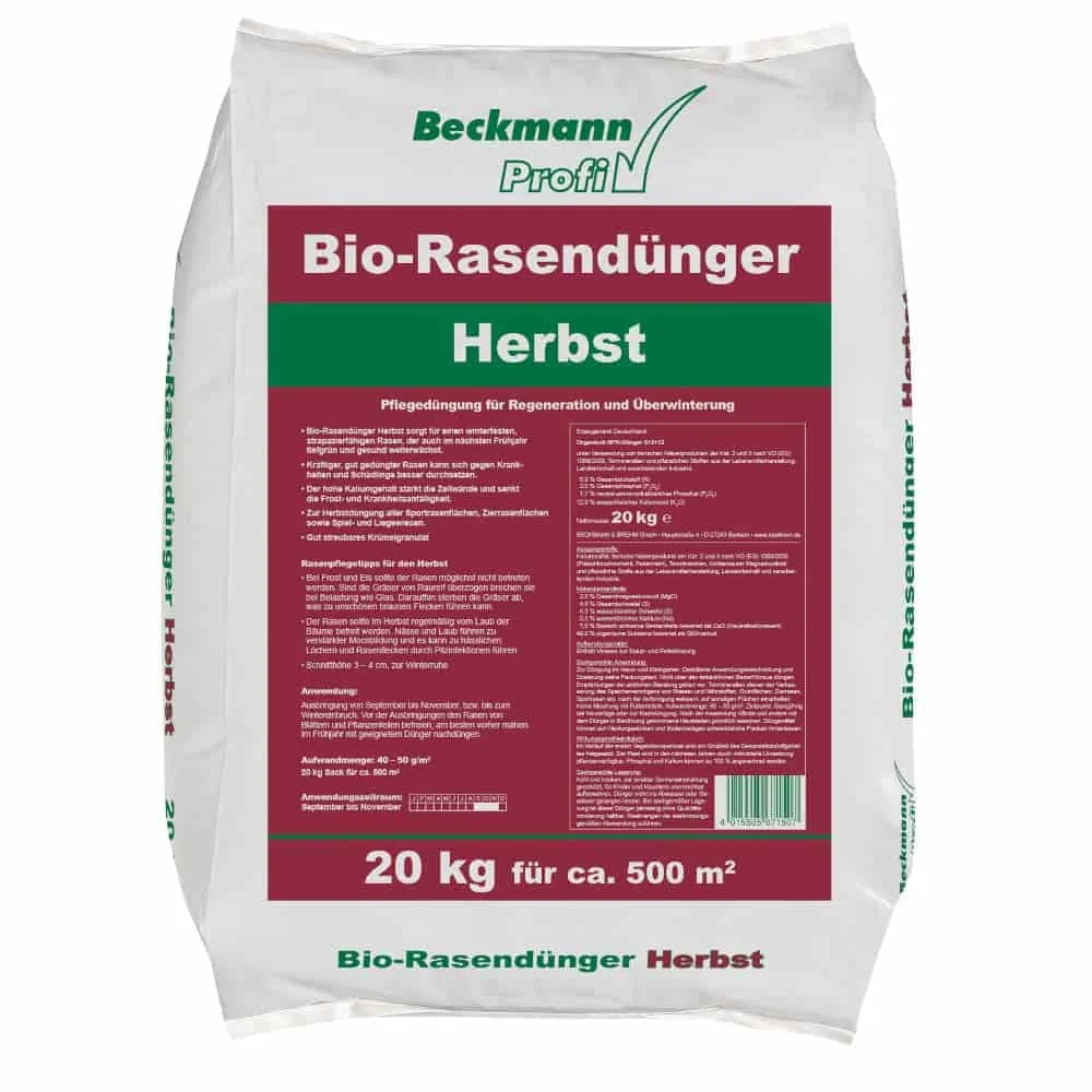 "Rasendünger Herbst Bio 20kg, organisch, 500m² image"
