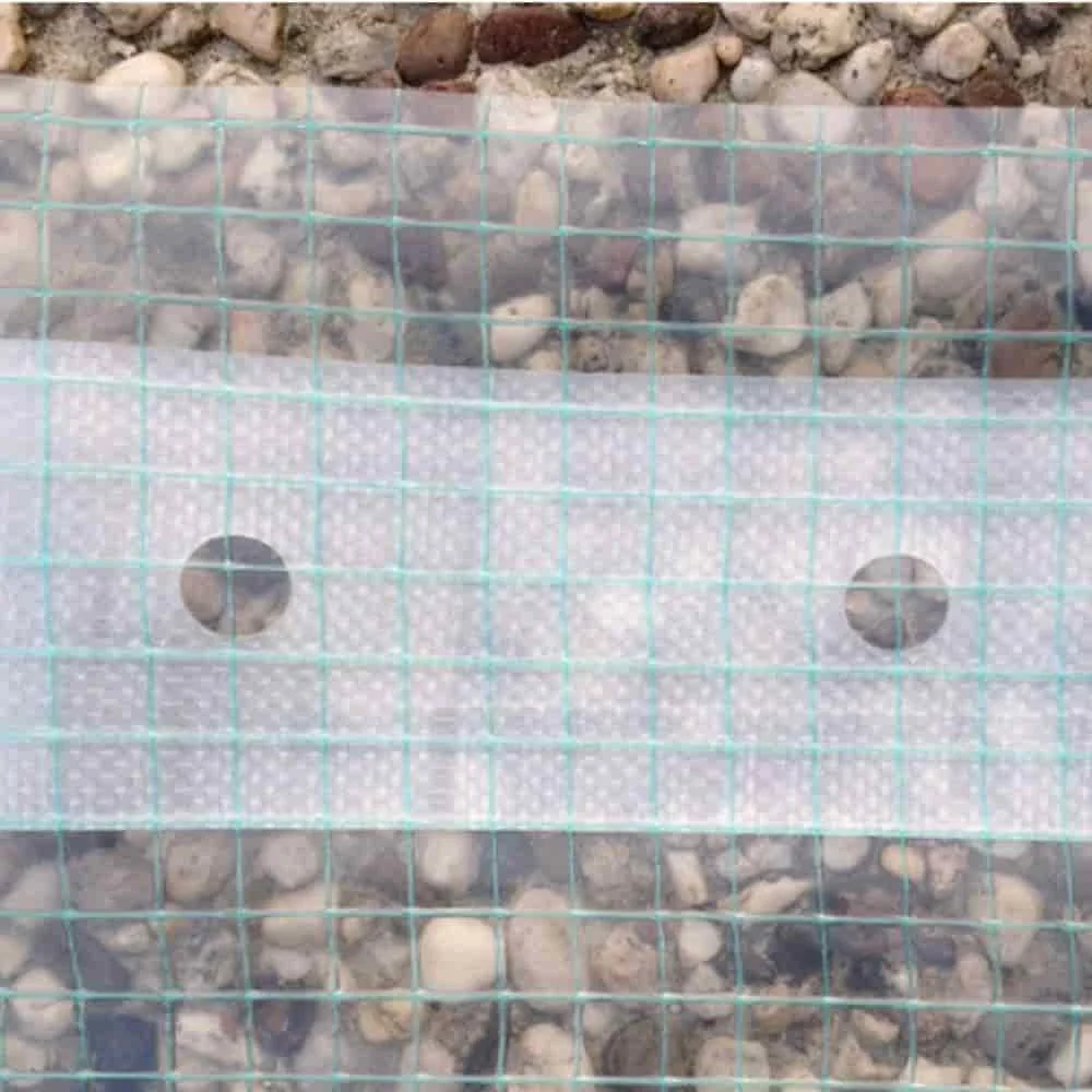 "Gitterfolie mit Nagelrand, Gewächshausfolie, 4 Breite x 15 Meter image"