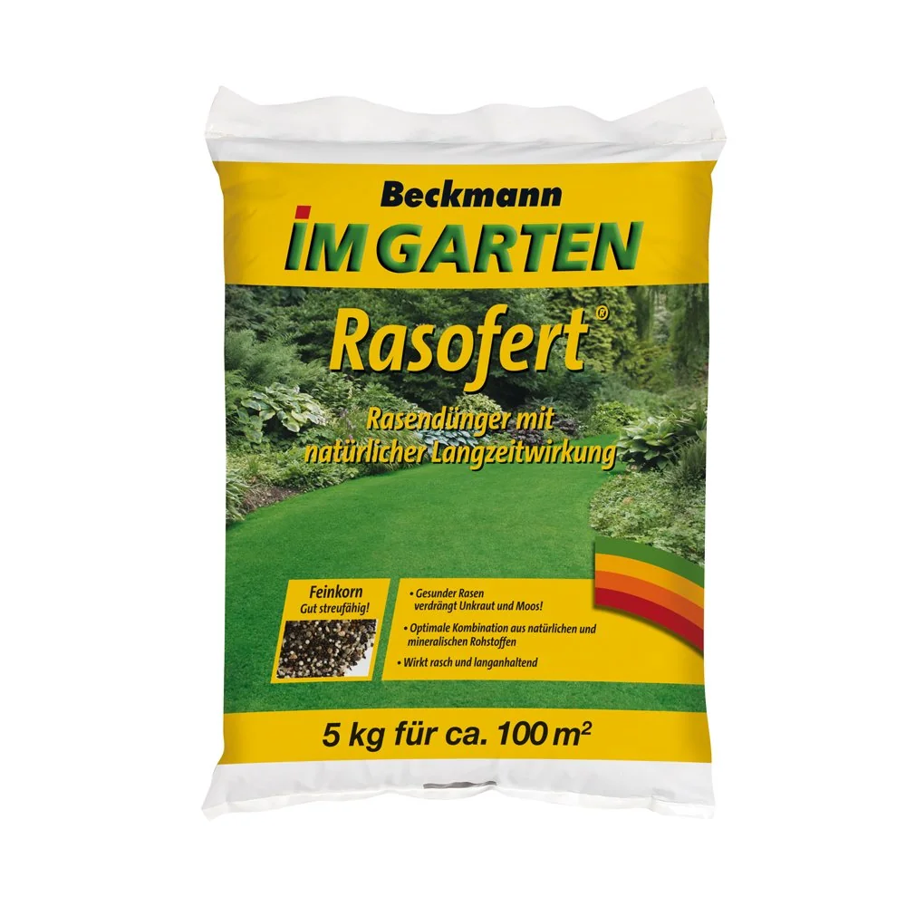 "5 kg Rasendünger Beckmann Rasofert®, organisch-mineralischer für ca. 100 m² image"