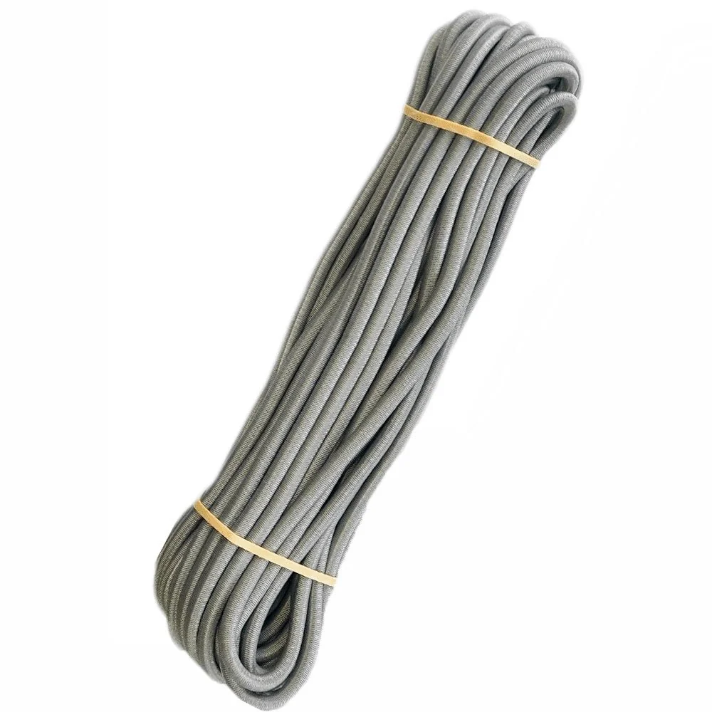 "Expanderseil 8mm, grau, 20m, Gummiseil, elastisches Seil, UV-beständig image"