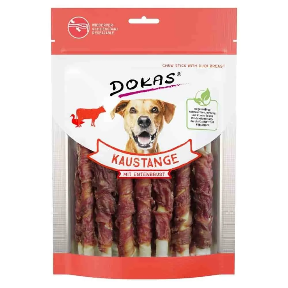 "Kauartikel für Hunde, Kaustange Hund, Entenbrust & Rinderhaut, Hundesnack 200g image"