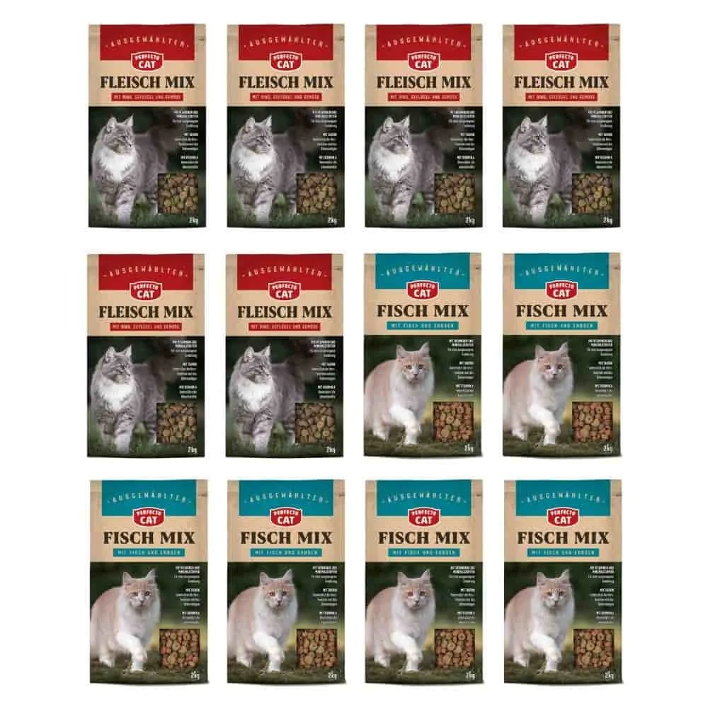 "Katzenfutter Perfecto Cat Classic Knusper-Mix 24kg image"