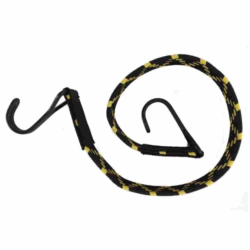 "Spanngurt elastisch, Gummiband mit Haken, 60 cm, gelb/schwarz image"