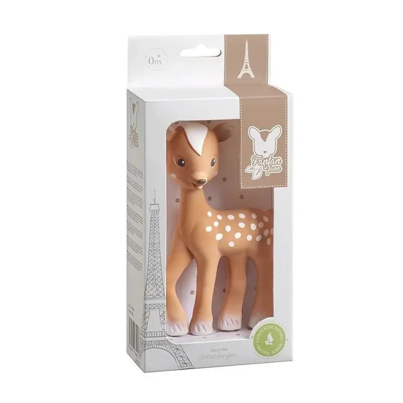 "Sophie la girafe Beißring, Ringrassel - Fanfan das Kleine Rehkitz, Naturkautschuk image"