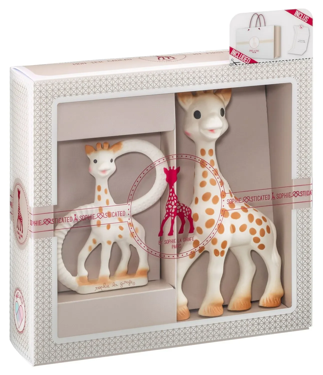 "Sophie la girafe Beißring, Ringrassel - Sophiesticated Willkommensgruß Set Nr. 1 / 1 mit 1 Beißring image"