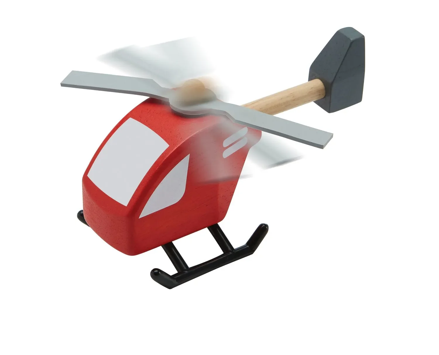 "Plan Toys - Helicopter, Gummibaumholz image"