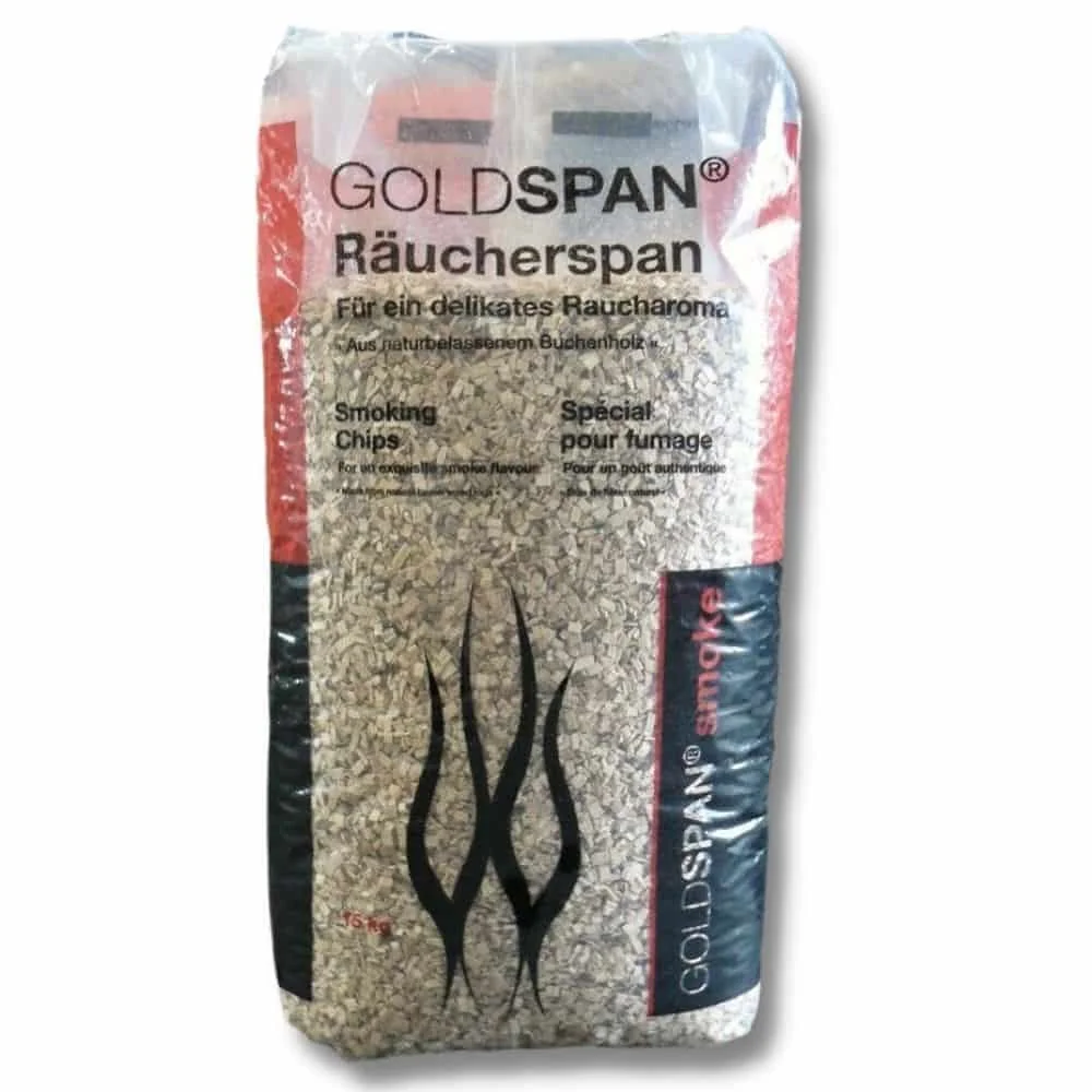 "Räucherspäne 15kg, Buchenholzspäne, Smoker Späne, Goldspan image"