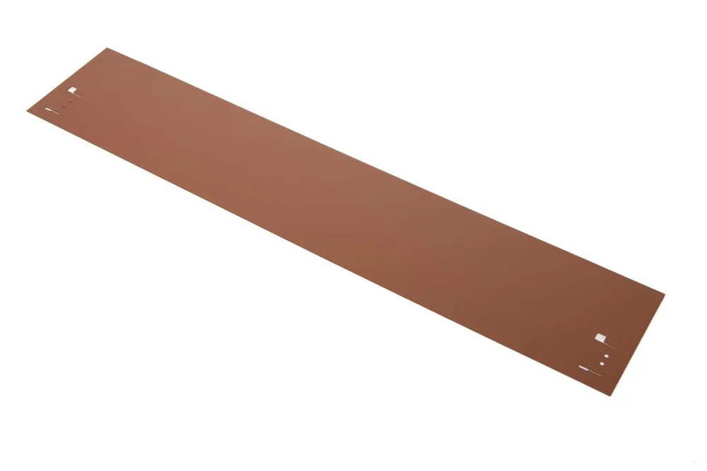 "Rasenkanten Metall Höhe 13.5-18.5 cm Länge 120 cm  | Beeteinfassung | Beetumrandung | Beetbegrenzungen, Farbe: Braun; Größe: 10 Stück 13.5cm image"