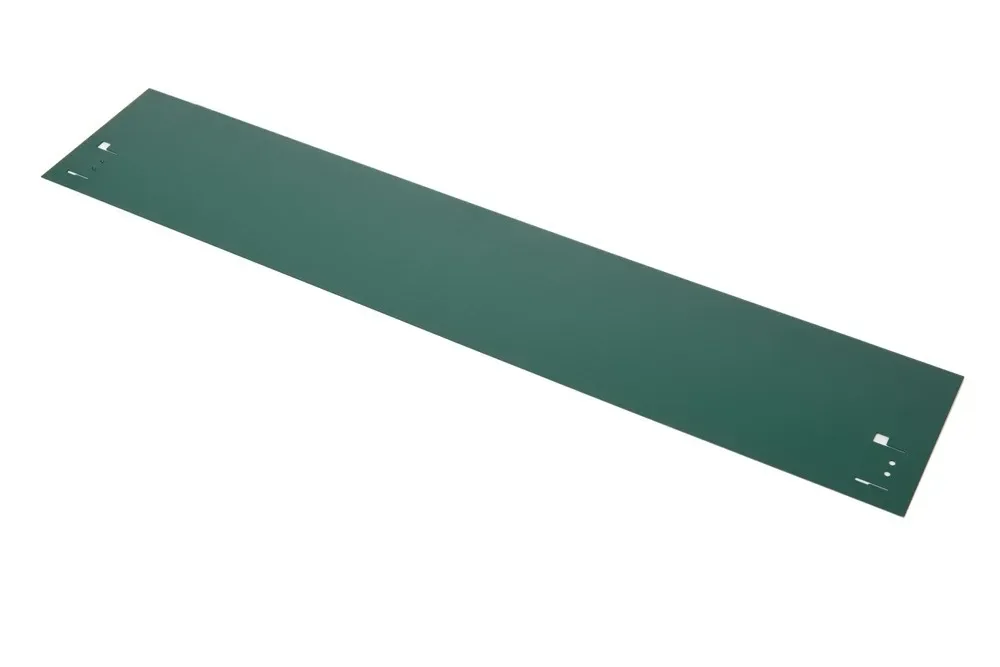 "Rasenkanten Metall Höhe 13.5-18.5 cm Länge 120 cm  | Beeteinfassung | Beetumrandung | Beetbegrenzungen, Farbe: Grün; Größe: 10 Stück 18.5cm image"