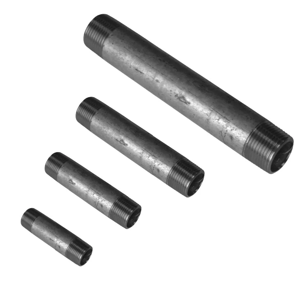 Rohrnippel, Gewindefittings, Temperguss