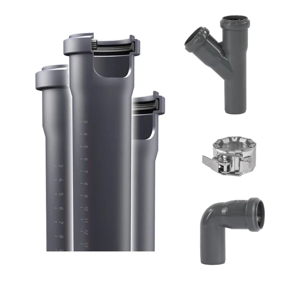 HT Rohr DN 90, Abwasserrohr DN 90, HTSafe