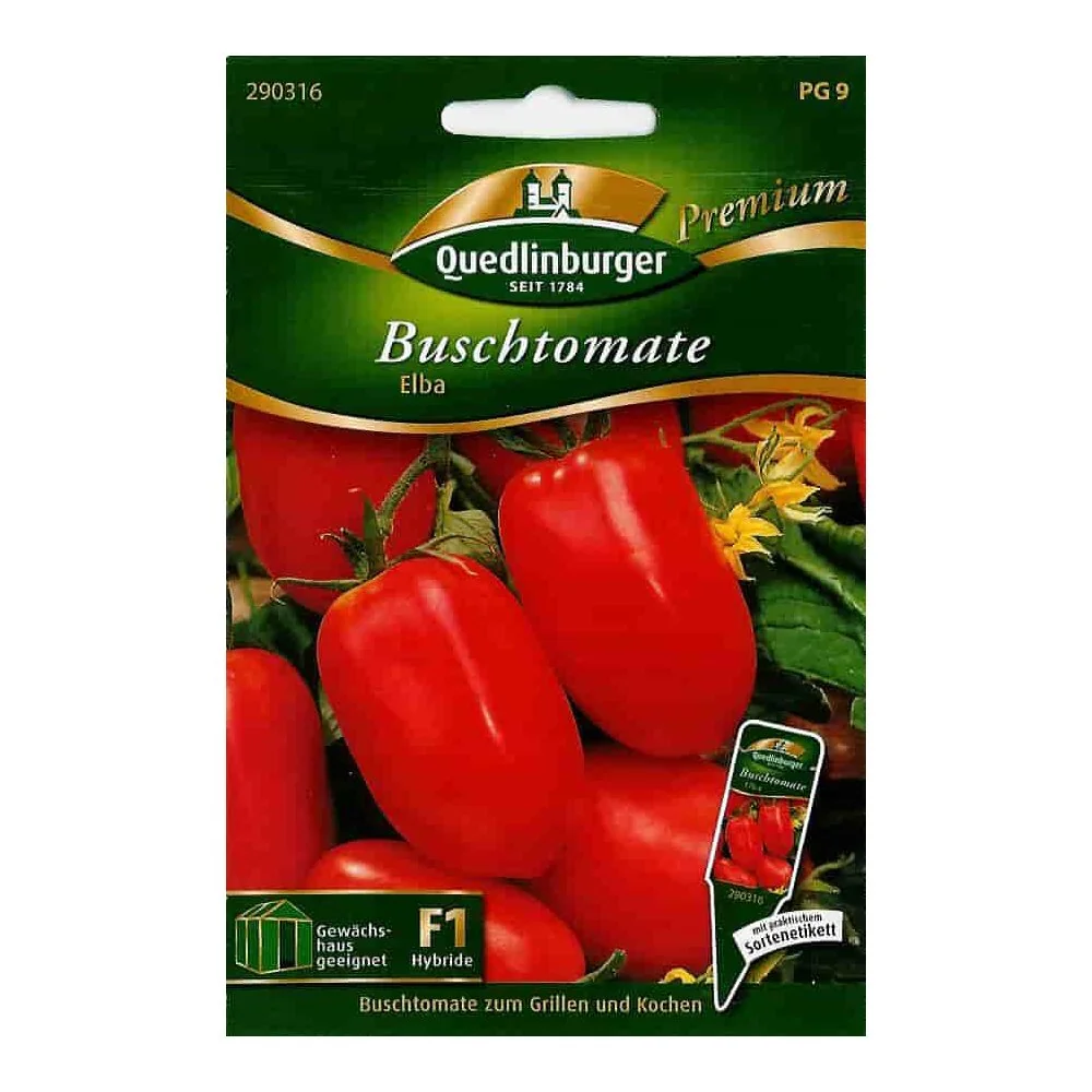 "Tomatenpflanzen kaufen, Buschtomate Elba F1, 10 Pflanzen, resistent image"