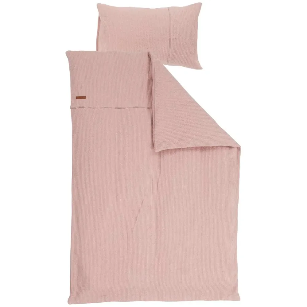 "Little Dutch Kinderbettwäsche uni rosa "Pure Pink" 100 x 135 image"