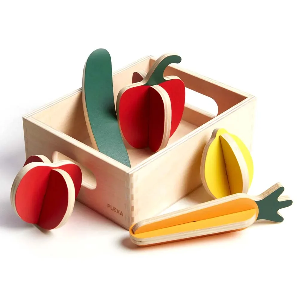 "Flexa Kinder Spiellebensmittel Holz Gemüse image"