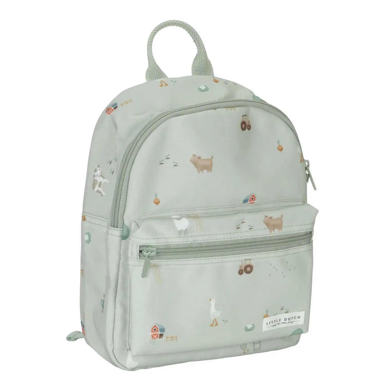 "Little Dutch Kinderrucksack - Little Farm, 12x22 5x29, Grün image"