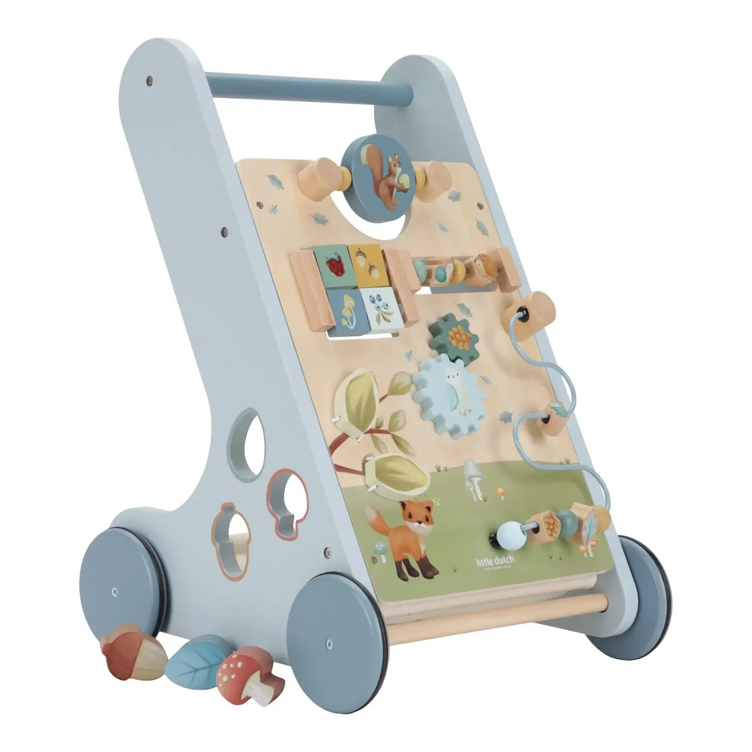 "Little Dutch Lauflernwagen Holz, Laufhilfe - Multi Activity, Forest Friends image"