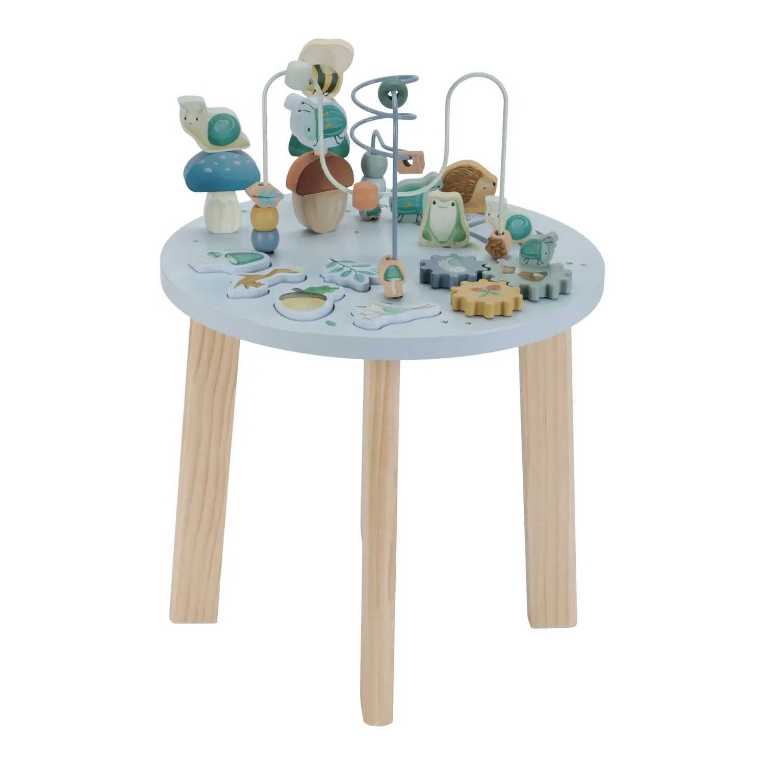 "Little Dutch Spieltisch, Aktivitätstisch - Forest Friends, Blau image"