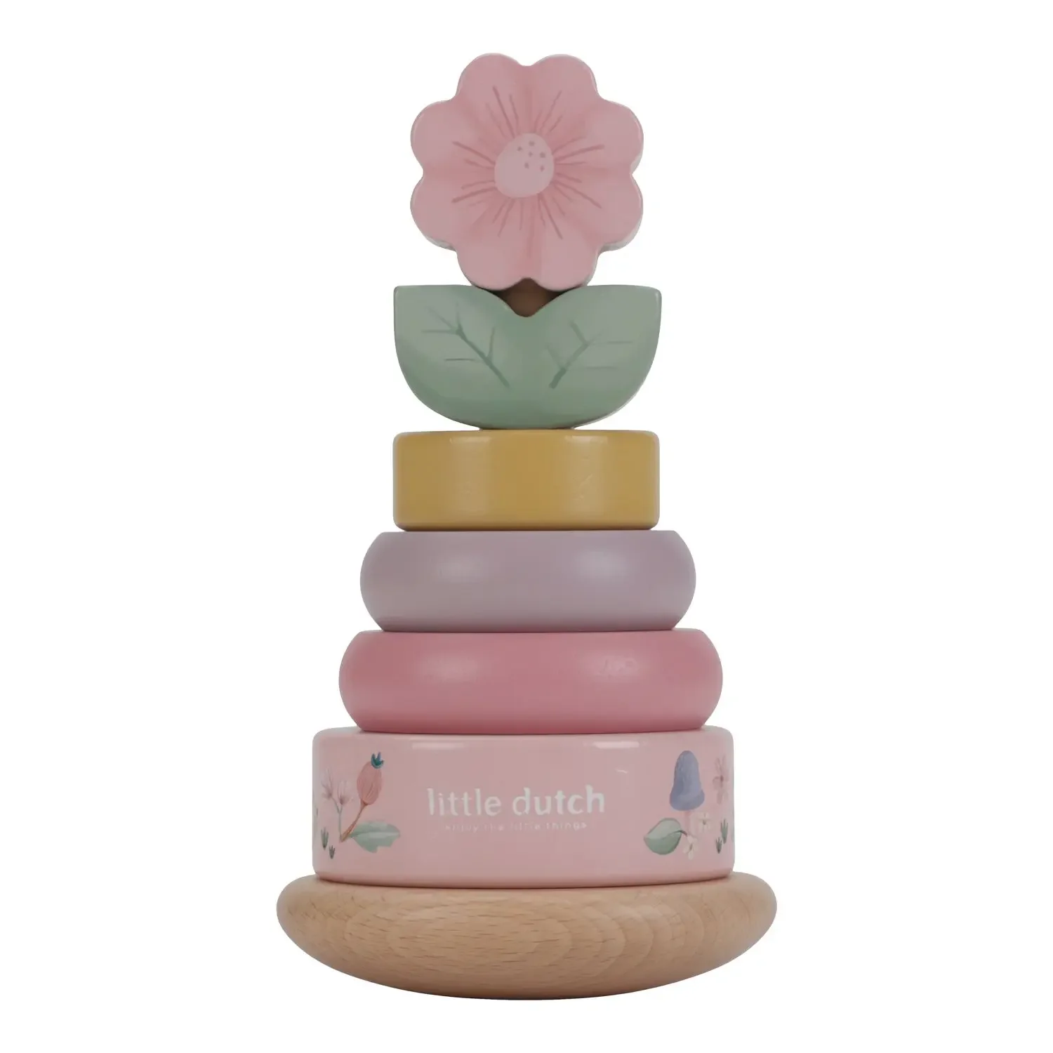 "Little Dutch Stapelturm Holz, Stapelspiel - mit Ringen, Fairy Garden image"