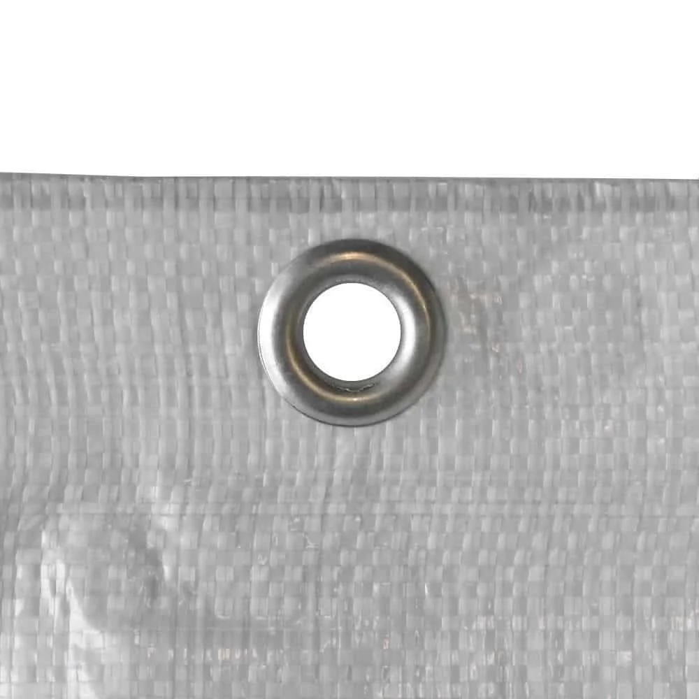 "Gerüstplane 2,10 x 10 m, weiße Bauplane, 150 g/m² image"