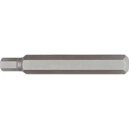 "10mm Sechskant Bit, 4mm Innensechskant, 75mm S2 Stahl image"