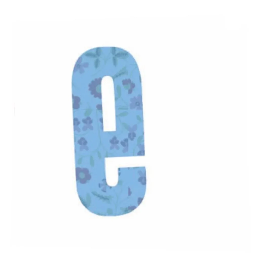 "Lilipinso Sticker blau Buchstabe e image"