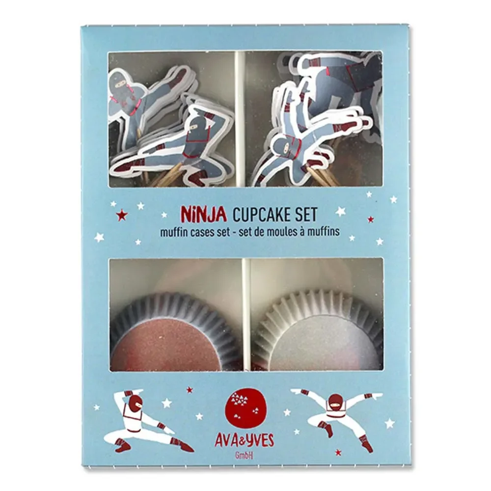 "Ava & Yves Cupcake Set Ninjas image"
