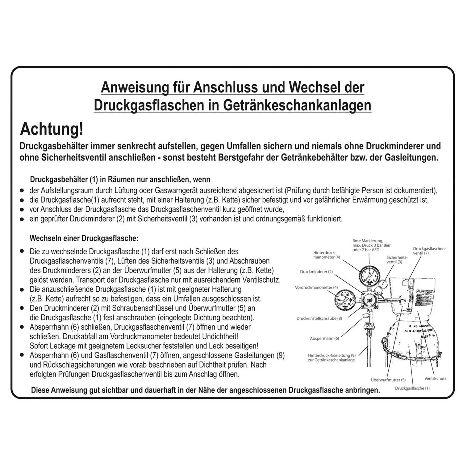 "„Anweisung“, Schild aus Kunststoff image"