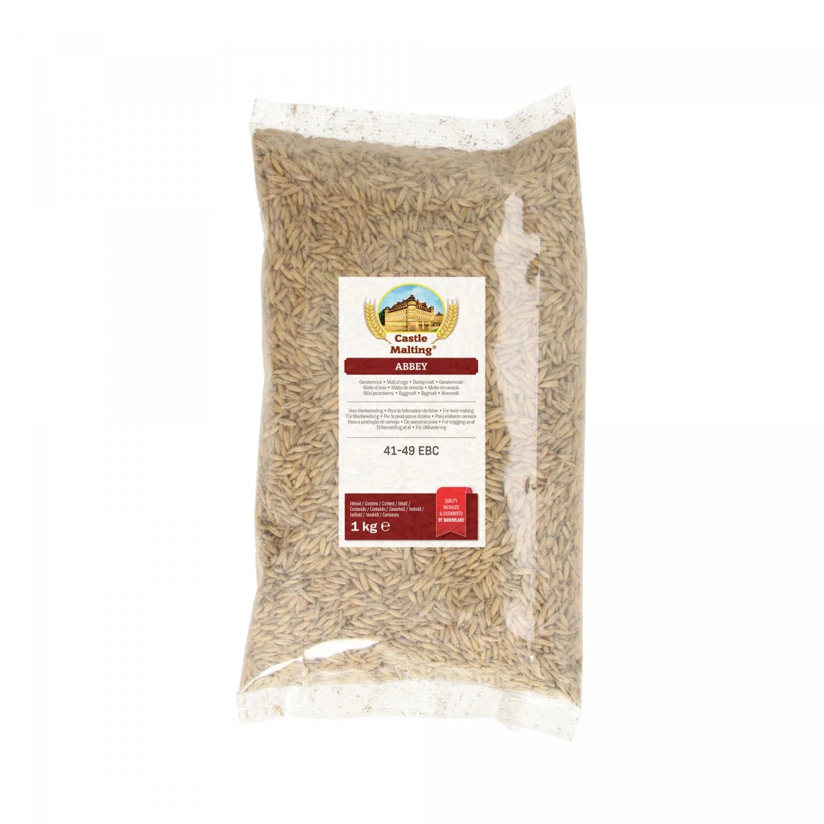 "Castle Malting Abbey Malz, Biermalz, Gerstenmalz - 41- 49 EBC, 1 kg, verleiht einen kräftigen Geschmack nach gebackenem Brot, Nüssen und Früchten image"