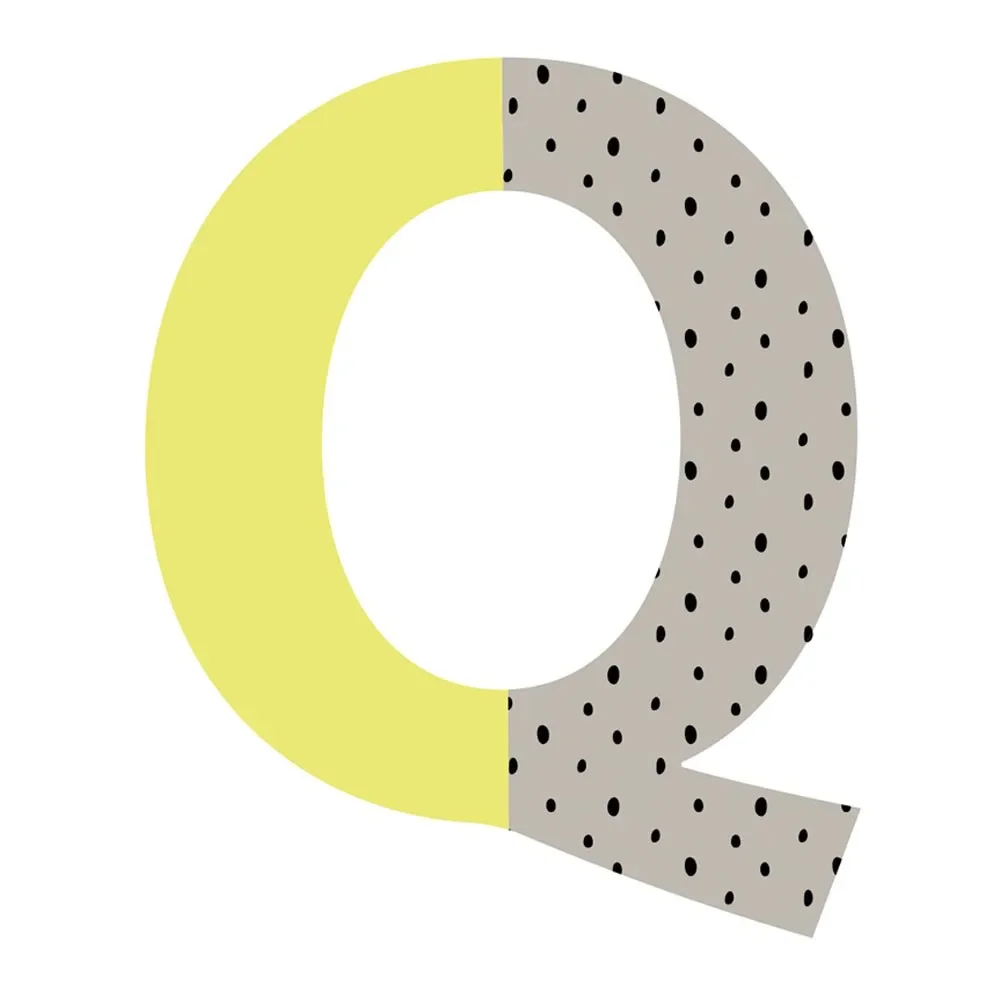 "Lilipinso Wandsticker Happy Buchstabe Q image"