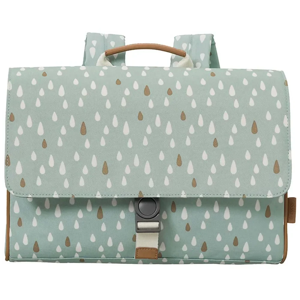 "Fresk Schulranzen Tropfen blau image"