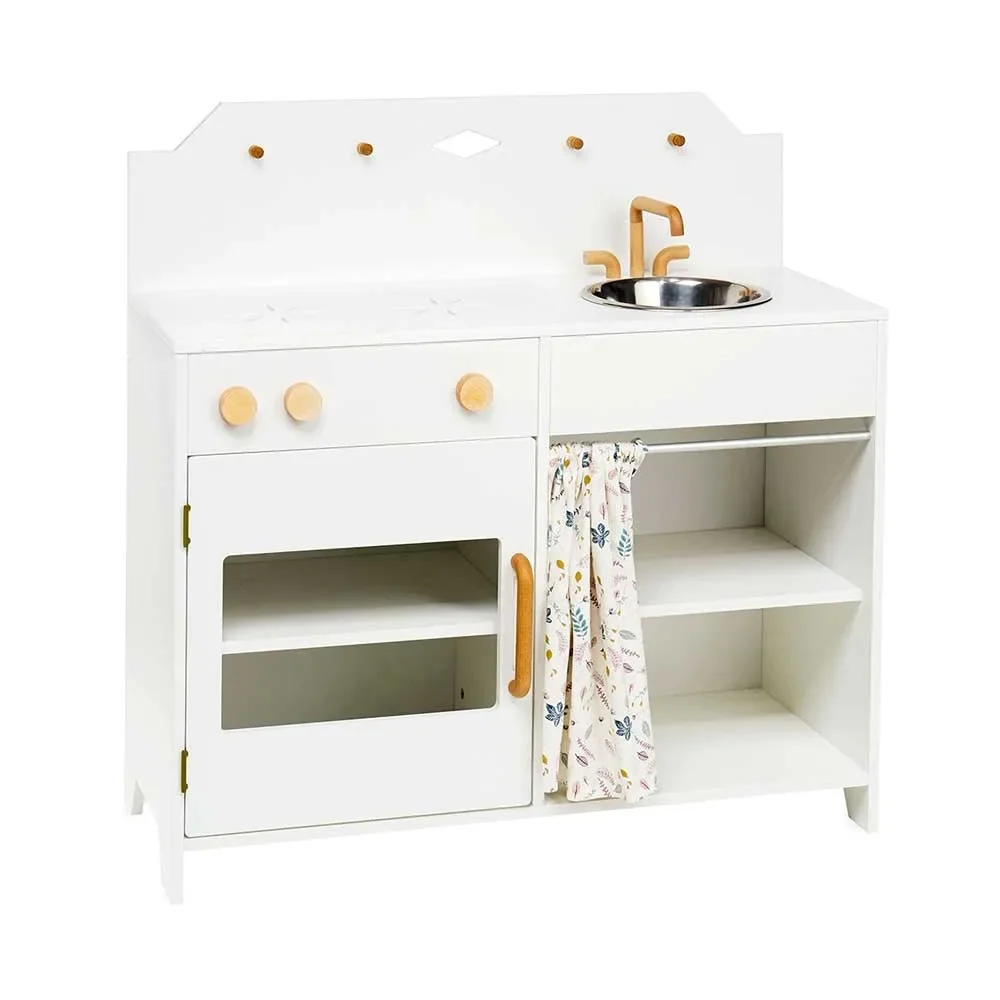 "Cam Cam Kinder Spielküche Holz weiss image"
