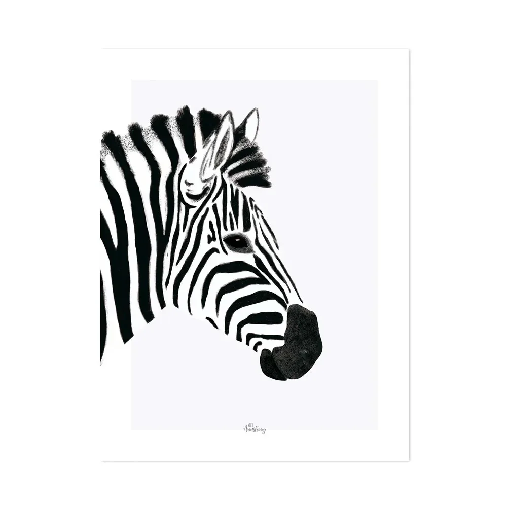 "Poster schwarz weiss Zebra von Lilipinso image"