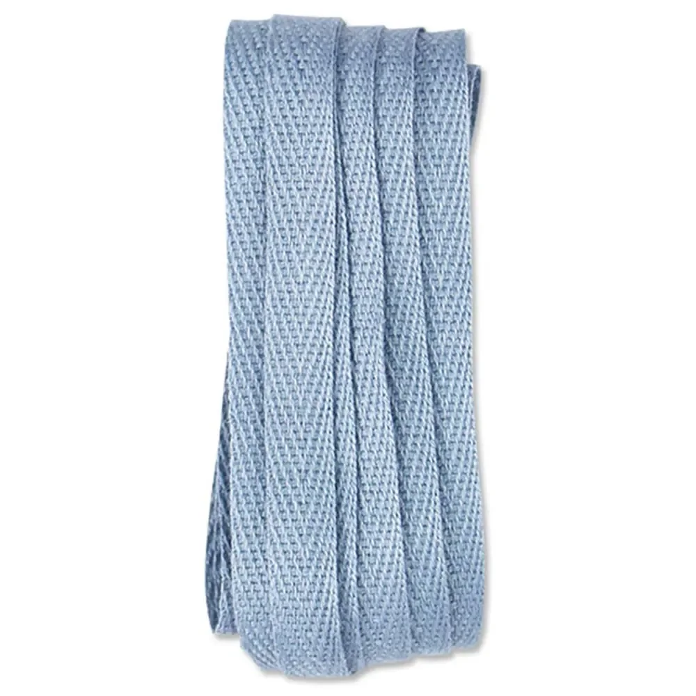 "Ava & Yves Geschenkband Baumwolle puder blau image"