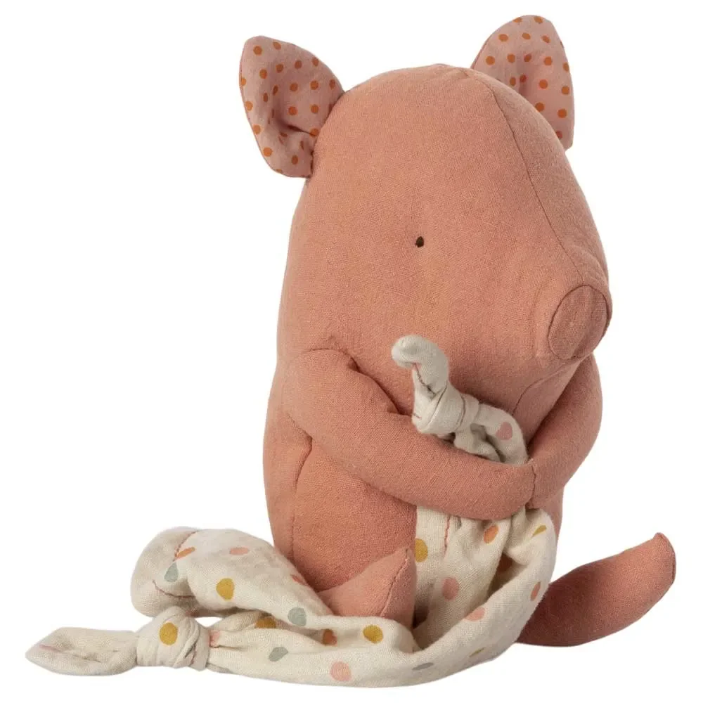 "Maileg Stofftier Schwein mit Schnuffeltuch und Spieluhr image"