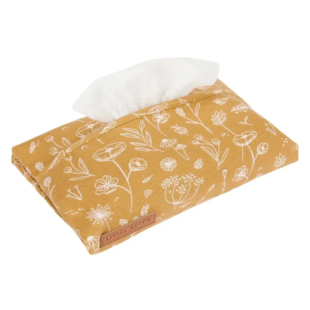 "Little Dutch Feuchttuch Box Bezug "Wild Flowers" ocker image"
