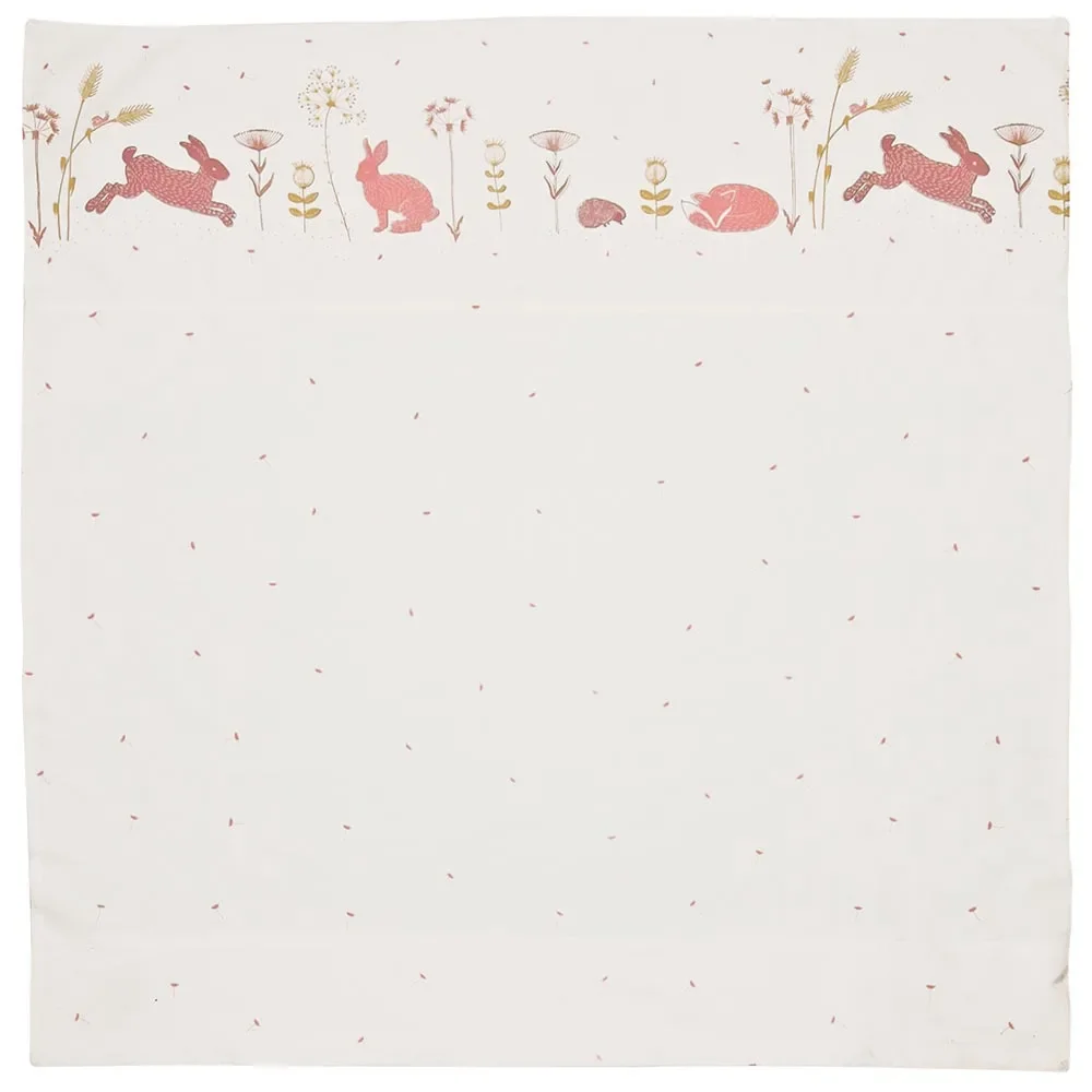 "Taftan Babybettwäsche "Hello World" rosa beige 80 x 80 image"