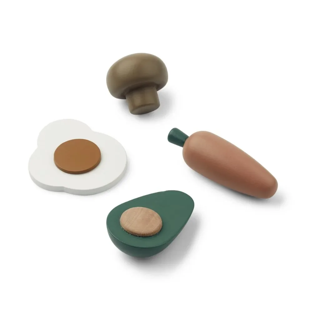 "Liewood Spielzeuglebensmittel "Fernandes" Holz grün image"