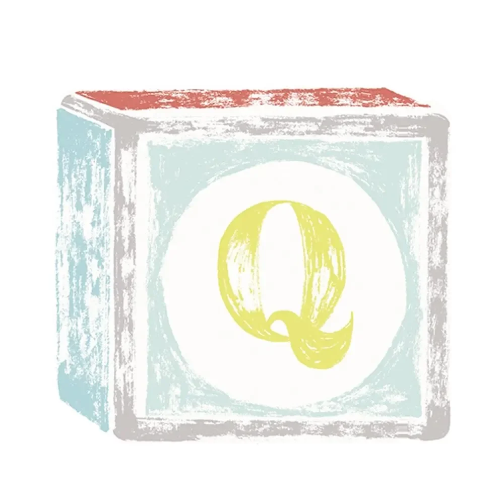 Lilipinso Sticker Buchstabe auf Spielwürfel Q