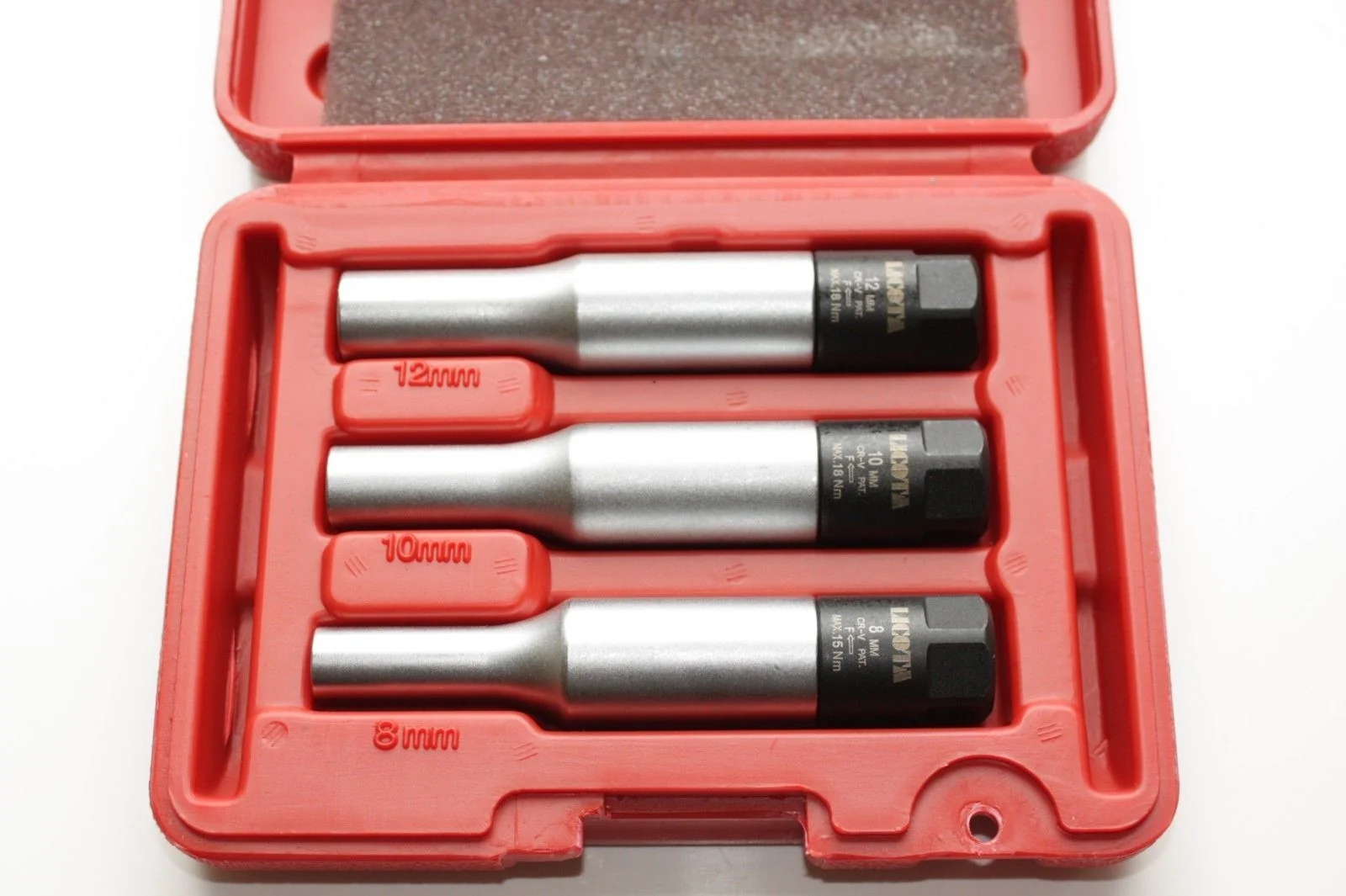 "Torsionsnüsse, Glühkerzennuss Satz, 3/8 Zoll, SW8, SW10, SW12 image"
