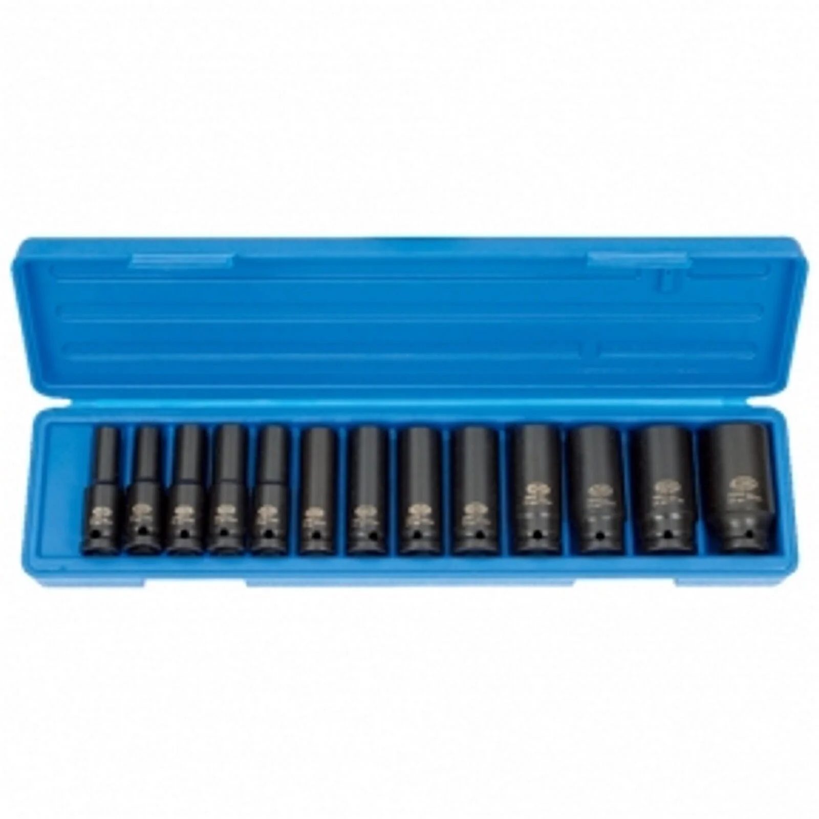 "Schlagschrauber Nuss Set 1/2 Zoll, 10-30 mm, tief, 13-teilig, Cr-Mo image"